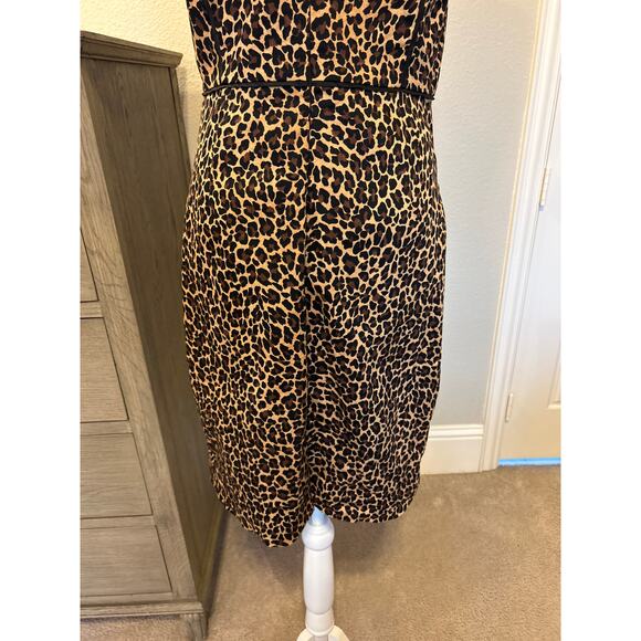 J Crew | Leopard Print Sleeveless Sheath Dress  | 6 - Picture 13 of 15